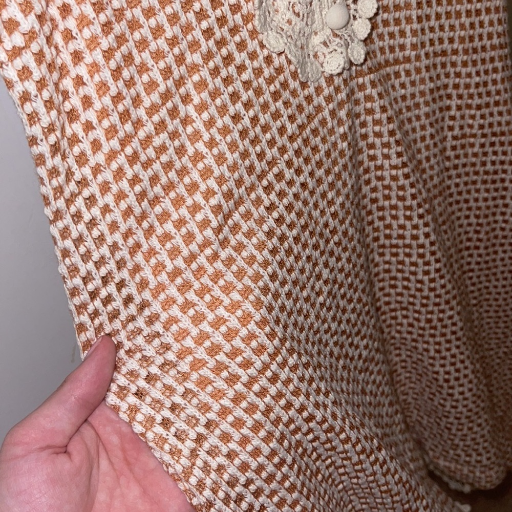 Rye orange dress with lace - Picture 5 of 9